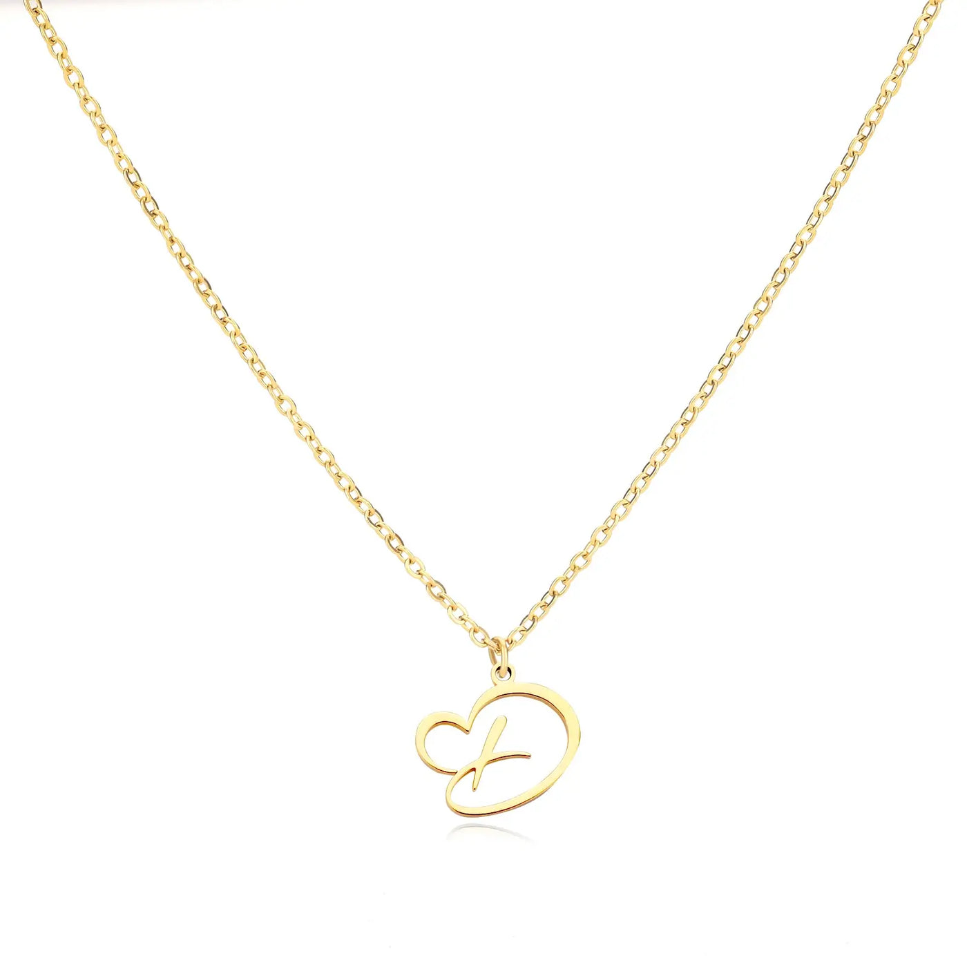 Cursive Heart Necklace